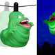 Illustration for article titled You Better Believe This Floating Slimer Prop Plays the iGhostbusters/i Theme